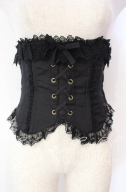 画像1: Innocent World / ボーン入りコルセット L クロ O-25-11-10-016-IW-TO-IG-OS