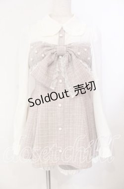 画像1: Ank Rouge / キラキラツイードリボンセットアップ M ピンク O-25-11-10-017-CA-OP-OW-OS