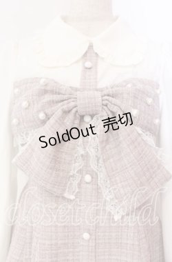 画像2: Ank Rouge / キラキラツイードリボンセットアップ M ピンク O-25-11-10-017-CA-OP-OW-OS