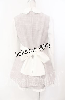 画像4: Ank Rouge / キラキラツイードリボンセットアップ M ピンク O-25-11-10-017-CA-OP-OW-OS