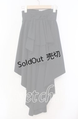 画像3: ATELIER BOZ / ヘクトルロングオーバースカート  ブラック O-25-11-10-021-EL-SK-OW-OS