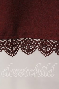 画像2: Innocent World / ユリレースフレアースカート M ワイン O-25-11-10-022-IW-SK-OW-OS