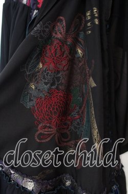 画像4: Ozz oneste / 春うららスカート  ブラック×ブルー O-25-11-10-028-OO-SK-IG-OS