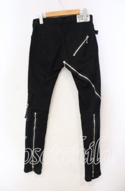 画像2: SEXY DYNAMITE LONDON / ブリーチZIPデザインパンツ XS ブラック O-25-11-10-031-PU-PA-OW-OS