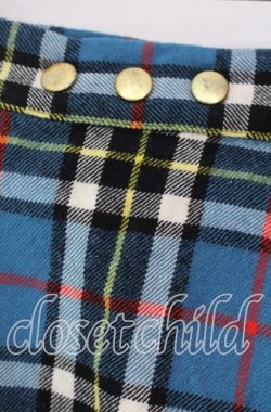 画像2: CHOICE（SEXY DYNAMITE LONDON） / カットオフタータンチェックスカート F（ミドル丈） ブルー O-25-11-10-033-PU-SK-OW-OS