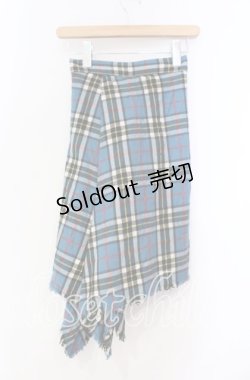 画像3: CHOICE（SEXY DYNAMITE LONDON） / カットオフタータンチェックスカート F（ミドル丈） ブルー O-25-11-10-033-PU-SK-OW-OS