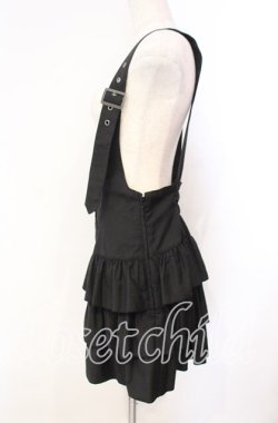 画像3: PEACE NOW / サスペンダーティアードスカート  ブラック O-25-11-10-034-PU-OP-IG-OS