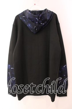 画像3: NieR Clothing / 高品質ブロッキングZIP OUTER【COSMO】 パーカー  ブラック×ブルー系 O-25-11-11-025-PU-TO-IG-OS
