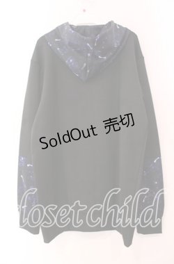 画像3: NieR Clothing / 高品質ブロッキングZIP OUTER【COSMO】 パーカー  ブラック×ブルー系 O-25-11-11-025-PU-TO-IG-OS