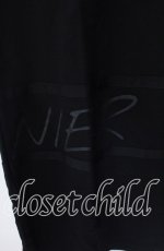 画像2: 【SALE】NieR CLOTHING / LOGO ZIPPER UNISEX LONGワンピース【ポケット付き】  ブラック×ホワイト O-25-11-11-026-PU-OP-IG-ZT266 (2)