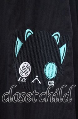 画像2: NieR Clothing / さらふわポケット付きパーカー  ブラック×シエル O-25-11-11-027-PU-TO-IG-OS