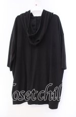 画像3: 【SALE】NieR CLOTHING / さらふわポケット付きパーカー  ブラック×ミケ O-25-11-11-028-PU-TO-IG-ZT265 (3)