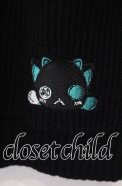 画像2: NieR Clothing / シエル配色ニットカーディガン  ブラック O-25-11-11-029-PU-TO-IG-OS