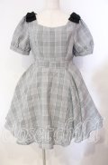Amavel / ツインリボンチェックワンピース F クロ O-25-11-11-003-CA-OP-OW-OS