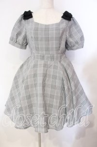 Amavel / ツインリボンチェックワンピース F クロ O-25-11-11-003-CA-OP-OW-ZT513