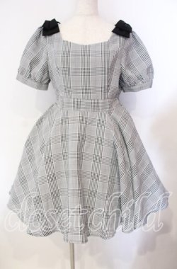 画像1: Amavel / ツインリボンチェックワンピース F クロ O-25-11-11-003-CA-OP-OW-OS