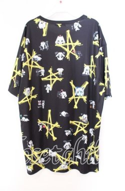 画像3: NieR Clothing / 転写Tシャツ  ブラック×イエロー O-25-11-11-038-PU-TS-IG-OS