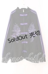Candy Stripper / DRAGON TRACK JACKET ジャケット  ブラック×パープル O-25-11-11-041-PU-JA-IG-OS