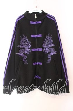 画像1: Candy Stripper / DRAGON TRACK JACKET ジャケット  ブラック×パープル O-25-11-11-041-PU-JA-IG-OS