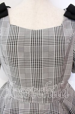 画像2: Amavel / ツインリボンチェックワンピース F クロ O-25-11-11-003-CA-OP-OW-OS