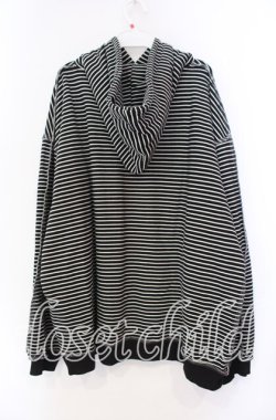 画像3: Candy Stripper / ANARCHY BEAR BORDER フーディ  ブラック×ホワイト O-25-11-11-043-PU-TO-IG-OS