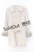 axes femme / レースカラーコート M ベージュ O-25-11-11-044-AX-CO-OW-OS