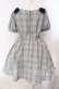 画像3: Amavel / ツインリボンチェックワンピース F クロ O-25-11-11-003-CA-OP-OW-OS (3)