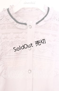 画像2: axes femme / ブローチ付ヴィンテージブラウス M ラベンダー O-25-11-11-046-AX-BL-OW-OS