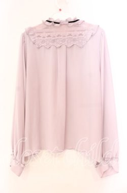 画像3: axes femme / ブローチ付ヴィンテージブラウス M ラベンダー O-25-11-11-046-AX-BL-OW-OS