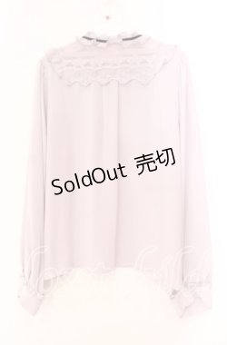 画像3: axes femme / ブローチ付ヴィンテージブラウス M ラベンダー O-25-11-11-046-AX-BL-OW-OS