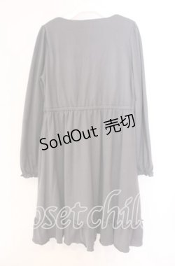 画像3: axes femme / ベロアリボンニットワンピース M グレー O-25-11-11-048-AX-OP-OW-OS