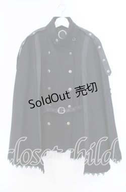 画像1: Ozz oneste / ケープコート  ブラック O-25-11-11-050-OO-CO-OW-OS