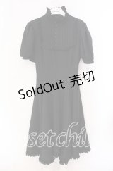 Na+H / 後ろリボンタックワンピース  ブラック O-25-11-11-051-PU-OP-OW-OS