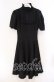 画像1: Na+H / 後ろリボンタックワンピース  ブラック O-25-11-11-051-PU-OP-OW-OS (1)