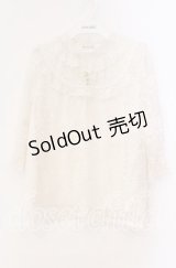 axes femme / アンティーク風レーストップス  アイボリー O-25-11-11-052-AX-TO-IG-OS