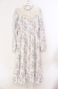 Kurumi Collaboration / KRハナジゴスリーブワンピース ｓ オフ O-25-11-11-053-LO-OP-IG-ZT278