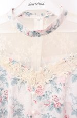 画像2: 【SALE】Kurumi Collaboration / KRハナジゴスリーブワンピース ｓ オフ O-25-11-11-053-LO-OP-IG-ZT278 (2)