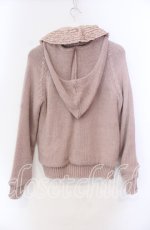 画像3: PINK HOUSE / ローンフリルフードニットパーカー  ピンク O-25-11-11-054-LO-JA-IG-ZT483 (3)