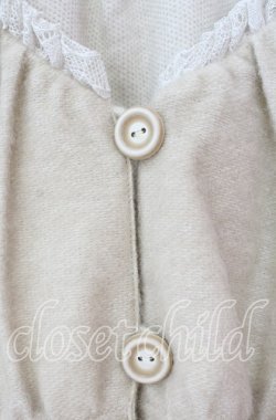 画像2: PINK HOUSE / レース切り替え起毛ジャケット  アイボリー O-25-11-11-056-LO-JA-IG-OS