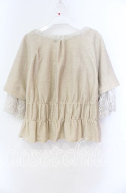 画像3: PINK HOUSE / レース切り替え起毛ジャケット  アイボリー O-25-11-11-056-LO-JA-IG-OS