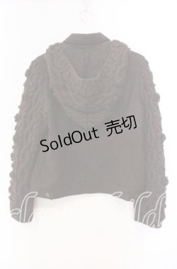 画像4: PINK HOUSE / ローズモチーフニット切り替えジャケット  ブラウン O-25-11-11-057-LO-JA-IG-ZI