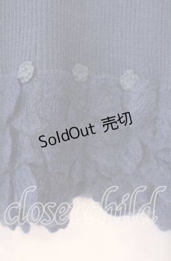 画像2: PINK HOUSE / フラワーモチーフモヘアニット  ネイビー O-25-11-11-059-LO-TO-IG-OS