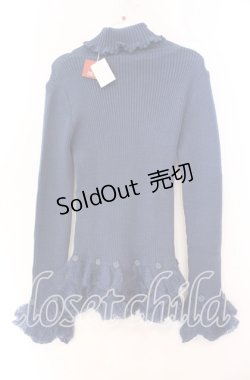 画像3: PINK HOUSE / フラワーモチーフモヘアニット  ネイビー O-25-11-11-059-LO-TO-IG-OS