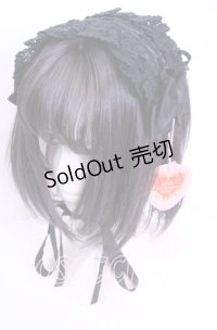 BABY, THE STARS SHINE BRIGHT / はしごレースのスピンドールヘッドドレス  クロ×クロ O-25-11-11-1036-BA-AC-IG-OS