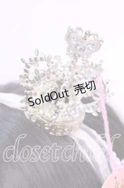 画像2: BABY, THE STARS SHINE BRIGHT / 蝶々王冠ヘッドドレス  シルバー O-25-11-11-1037-BA-AC-IG-OS