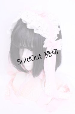 画像1: BABY, THE STARS SHINE BRIGHT / ロングリボンレースヘッドドレス  ピンク×シロ O-25-11-11-1038-BA-AC-IG-OS