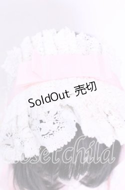 画像3: BABY, THE STARS SHINE BRIGHT / ロングリボンレースヘッドドレス  ピンク×シロ O-25-11-11-1038-BA-AC-IG-OS