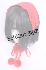 MILK / ニットヘッドドレス  アカ O-25-11-11-1039-ML-AC-IG-OS