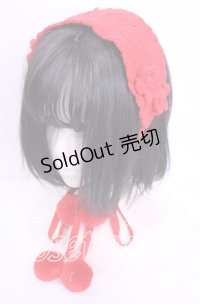 MILK / ニットヘッドドレス  アカ O-25-11-11-1039-ML-AC-IG-OS