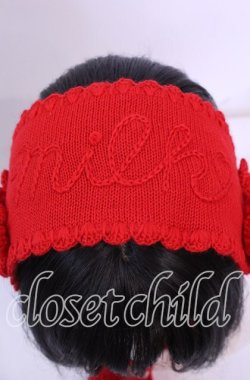 画像3: MILK / ニットヘッドドレス  アカ O-25-11-11-1039-ML-AC-IG-OS